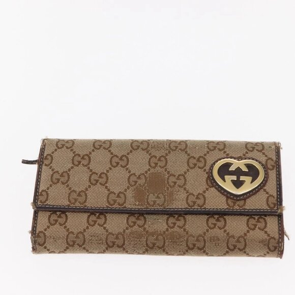 GUCCI GG Canvas Wallet 2 Set Beige Auth ti3479 - Picture 16 of 16